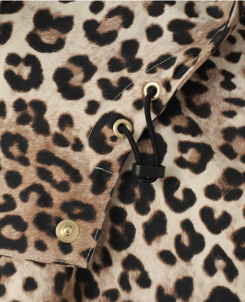 レオパード柄フード付コート（フード収納可） 詳細画像 レオパード 30
