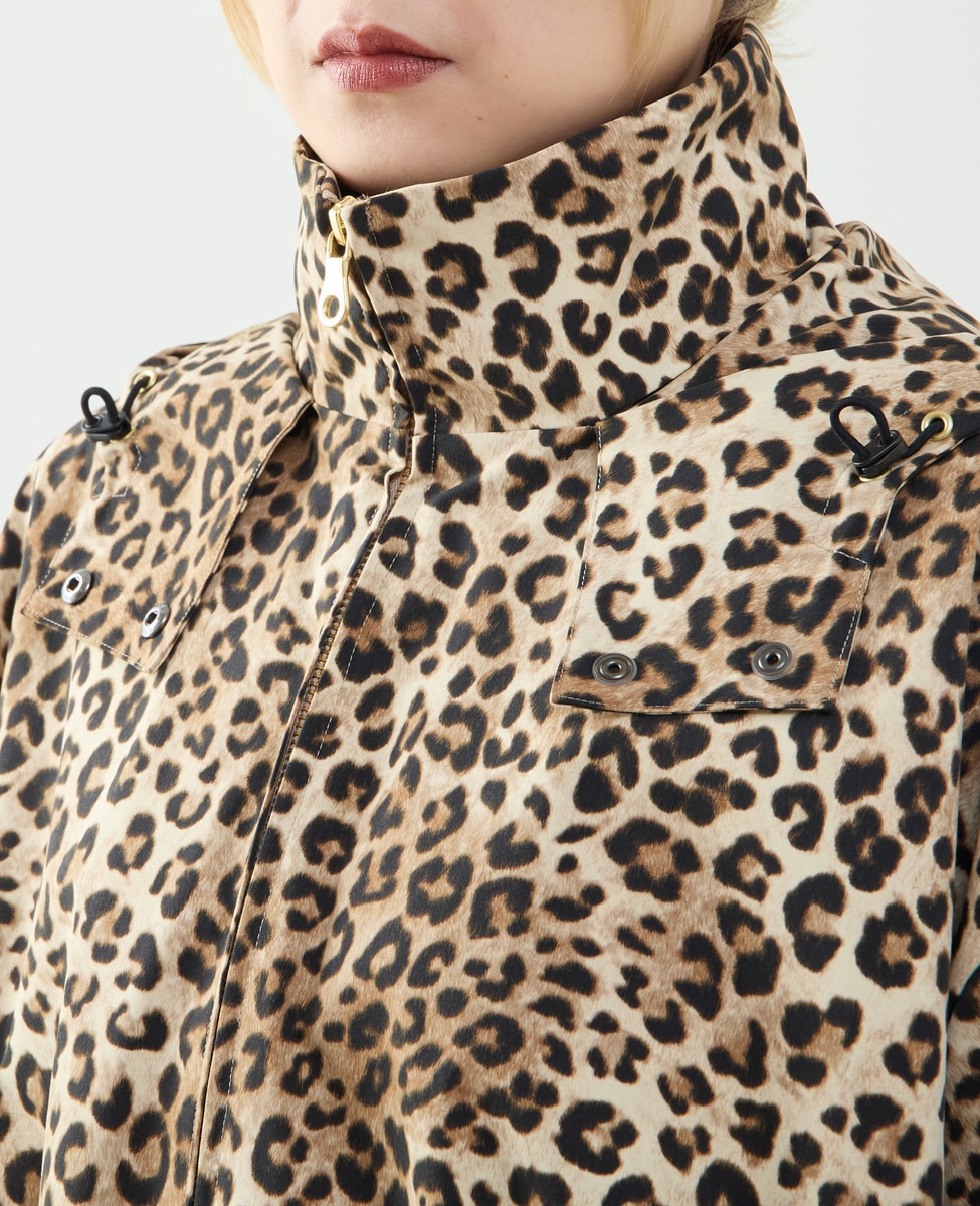 レオパード柄フード付コート（フード収納可）｜SOFFITTO（ソフィット