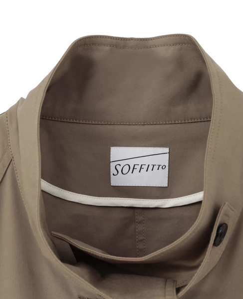 Aラインスタンドコート 詳細画像 ダークベージュ 11