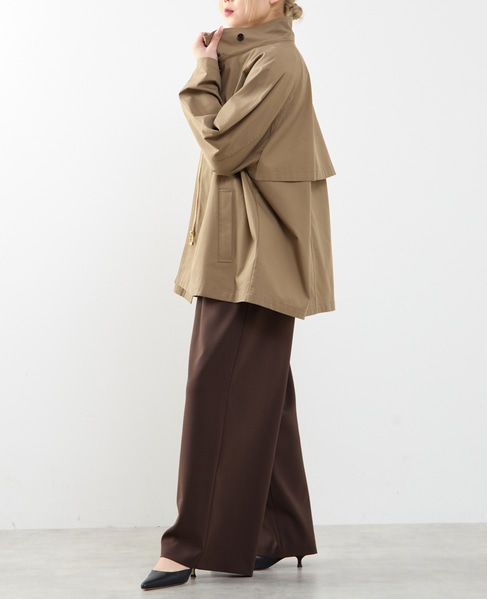 Aラインスタンドコート 詳細画像 ダークベージュ 5