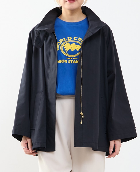 Aラインスタンドコート 詳細画像 ダークネイビー 1