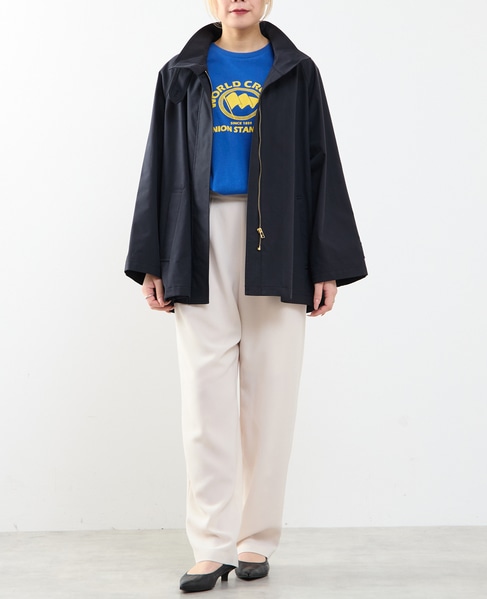 Aラインスタンドコート 詳細画像 ダークネイビー 4