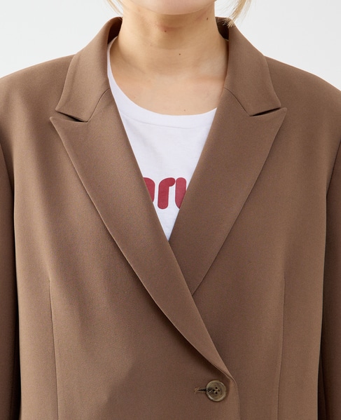 ピークドラペルジャケット 詳細画像 ブラウン 10