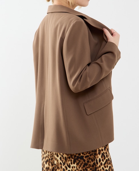 ピークドラペルジャケット 詳細画像 ブラウン 3