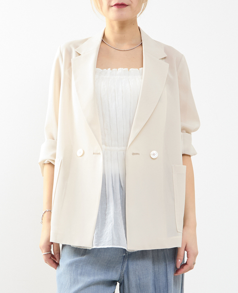 接触冷感シアージャケット 詳細画像 オフホワイト 1