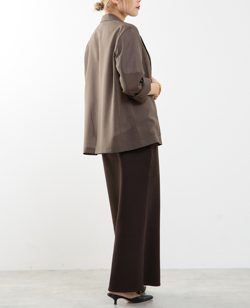 接触冷感シアージャケット 詳細画像 ダークブラウン 10