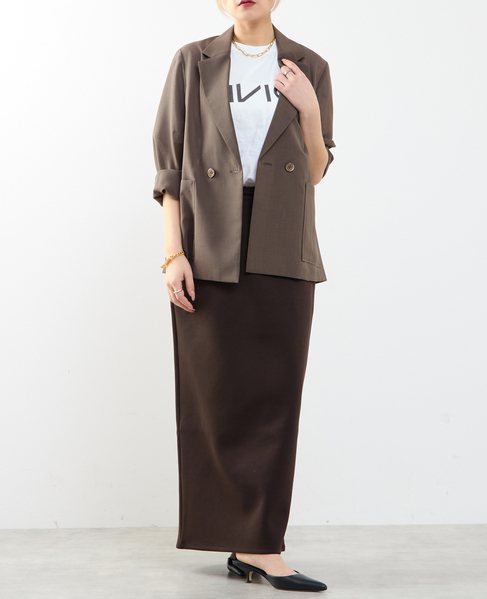 接触冷感シアージャケット 詳細画像 ダークブラウン 6