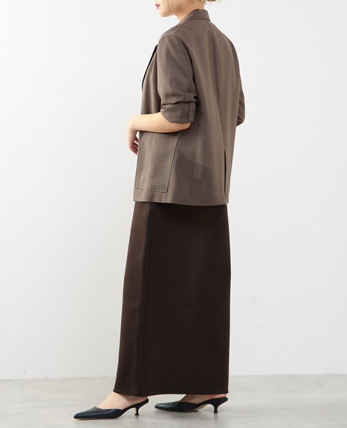 接触冷感シアージャケット 詳細画像 ダークブラウン 7