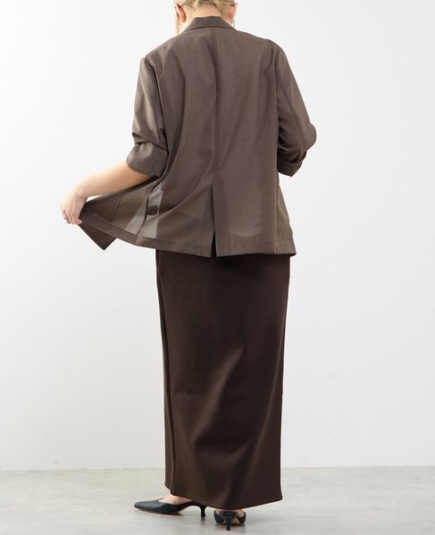 接触冷感シアージャケット 詳細画像 ダークブラウン 9