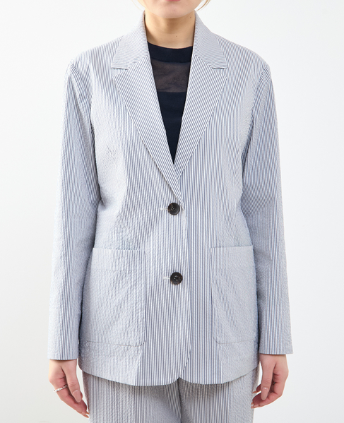 【A_/エース】サッカー ストライプジャケット 詳細画像 ネイビーストライプ 15