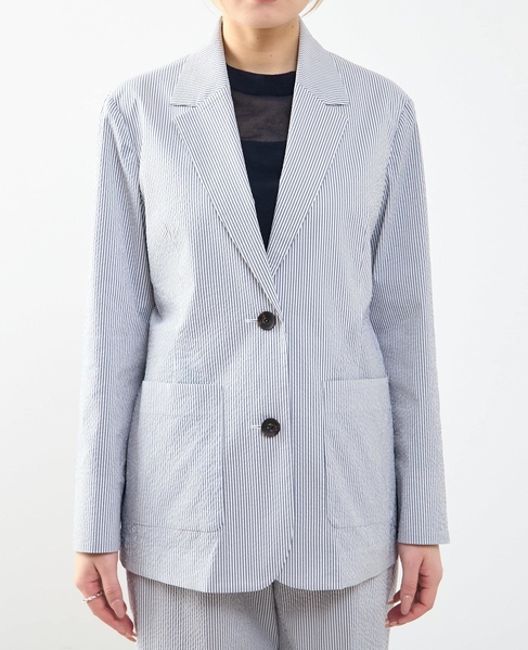 【A_/エース】サッカー ストライプジャケット 詳細画像 ネイビーストライプ 17