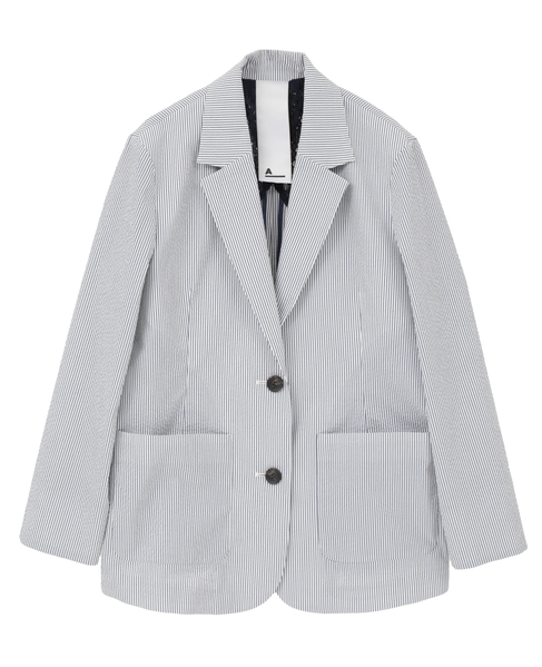 【A_/エース】サッカー ストライプジャケット 詳細画像 ネイビーストライプ 18