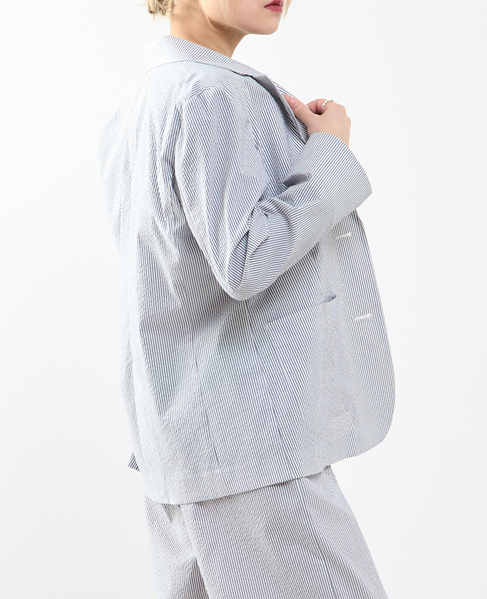 【A_/エース】サッカー ストライプジャケット 詳細画像 ネイビーストライプ 2