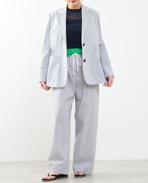 【A_/エース】サッカー ストライプジャケット 詳細画像 ネイビーストライプ 8