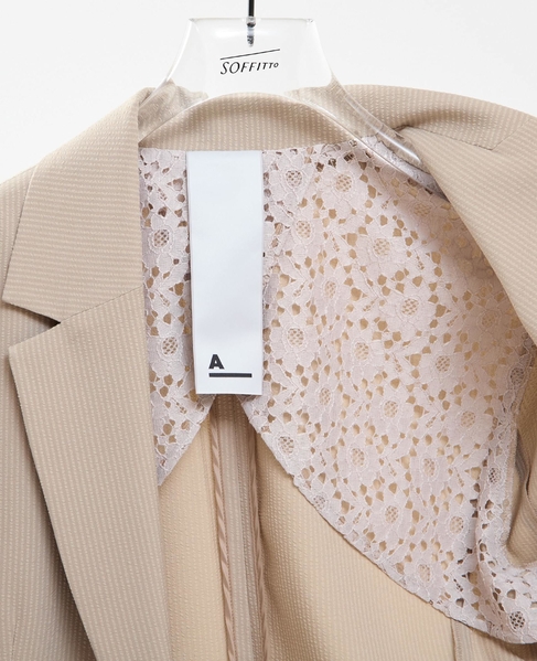 【A_/エース】サッカー ストライプジャケット 詳細画像 ベージュ 11