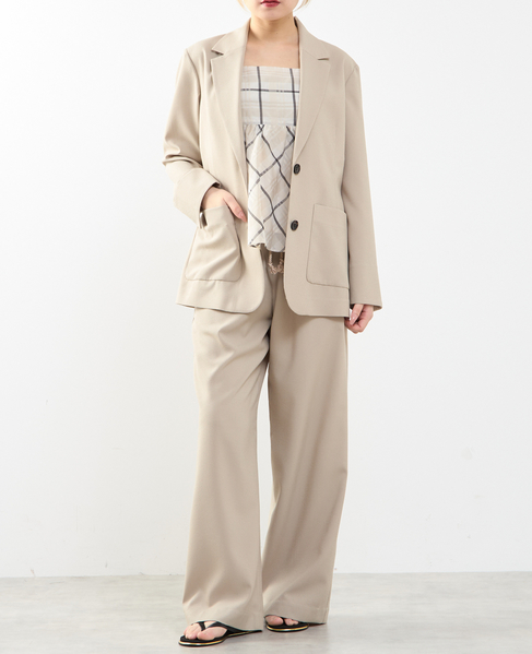 【A_/エース】サッカー ストライプジャケット 詳細画像 ベージュ 4