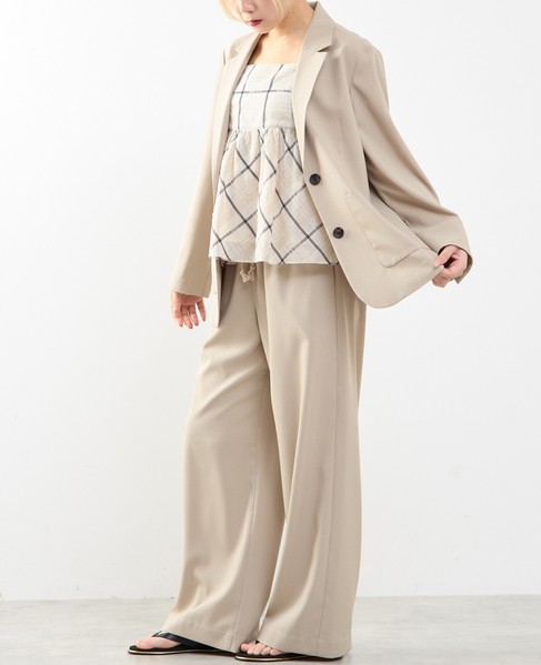 【A_/エース】サッカー ストライプジャケット 詳細画像 ベージュ 5