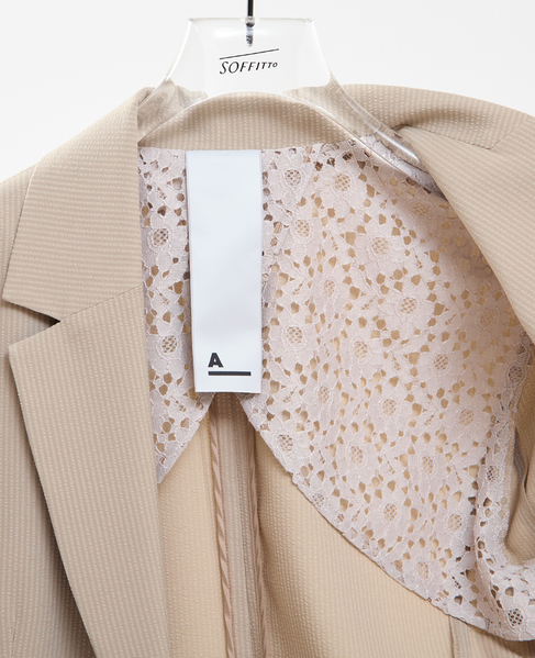 【A_/エース】サッカー ストライプジャケット 詳細画像 ベージュ 9