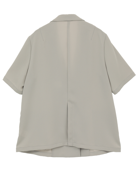 ドライタッチ半袖サマージャケット 詳細画像 グレイッシュベージュ 2