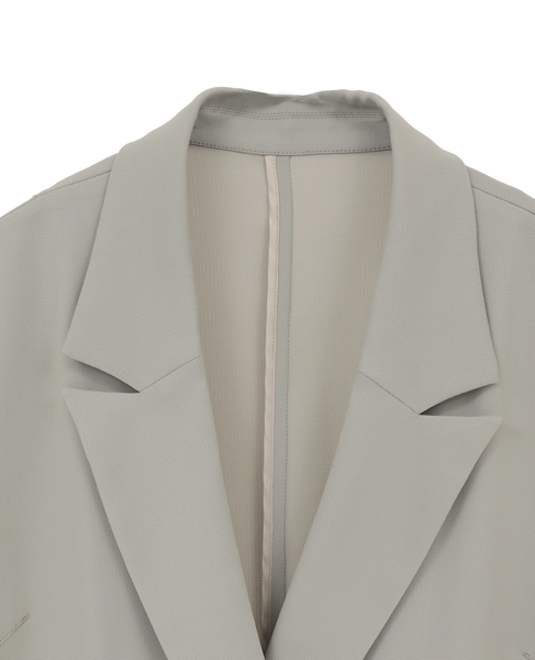 ドライタッチ半袖サマージャケット 詳細画像 グレイッシュベージュ 3