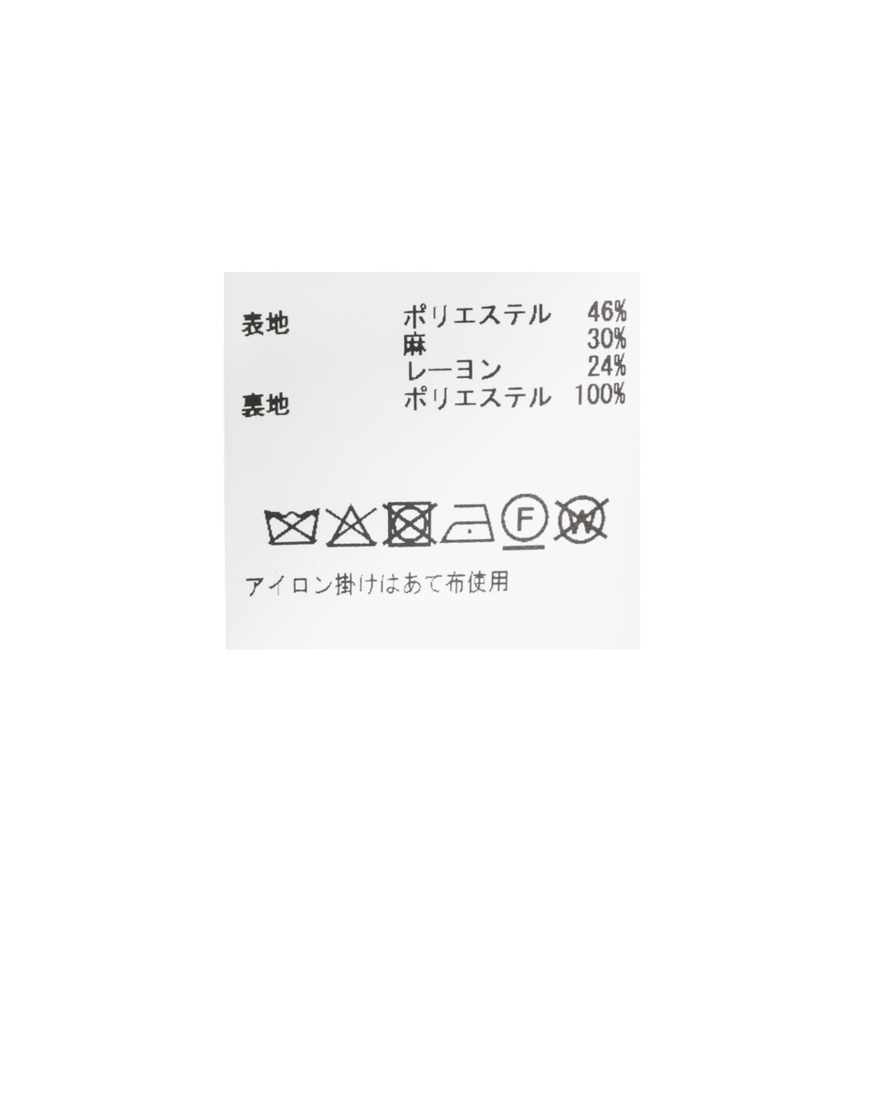 【A_ /エース】カットオフデザイン ノーカラースリーブレスジャケット 詳細画像 ブラック 18