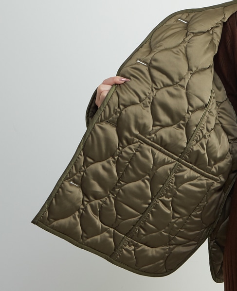 【A_/エース】≪撥水加工≫ナイロンタフタキルティングブルゾン 詳細画像 カーキ 16