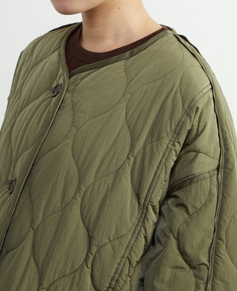 【A_/エース】≪撥水加工≫ナイロンタフタキルティングブルゾン 詳細画像 カーキ 18
