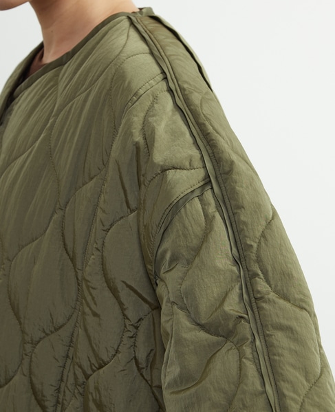 【A_/エース】≪撥水加工≫ナイロンタフタキルティングブルゾン 詳細画像 カーキ 19