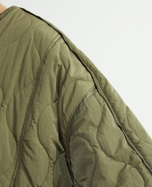 【A_/エース】≪撥水加工≫ナイロンタフタキルティングブルゾン 詳細画像 カーキ 20