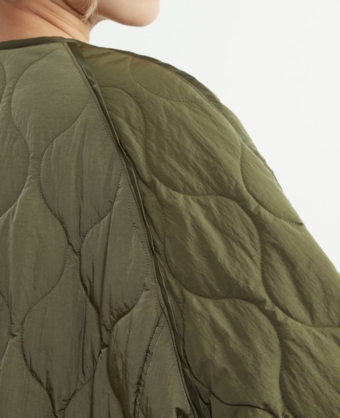 【A_/エース】≪撥水加工≫ナイロンタフタキルティングブルゾン 詳細画像 カーキ 21