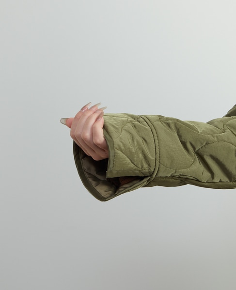 【A_/エース】≪撥水加工≫ナイロンタフタキルティングブルゾン 詳細画像 カーキ 22