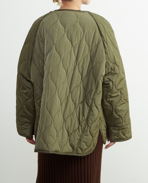 【A_/エース】≪撥水加工≫ナイロンタフタキルティングブルゾン 詳細画像 カーキ 5