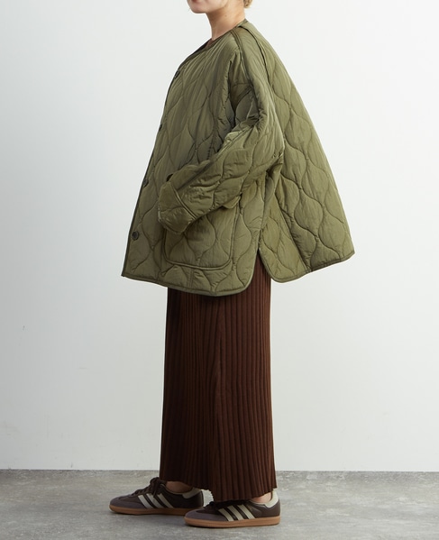 【A_/エース】≪撥水加工≫ナイロンタフタキルティングブルゾン 詳細画像 カーキ 8