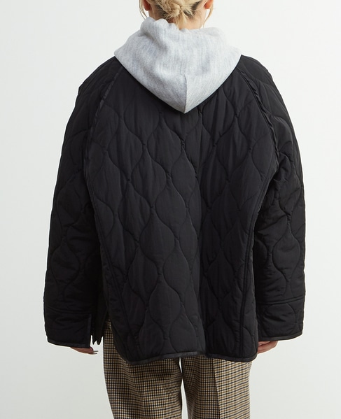 【A_/エース】≪撥水加工≫ナイロンタフタキルティングブルゾン 詳細画像 ブラック 3