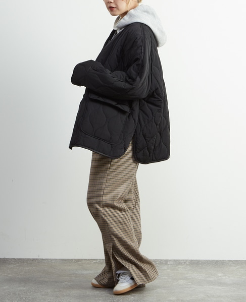 【A_/エース】≪撥水加工≫ナイロンタフタキルティングブルゾン 詳細画像 ブラック 6