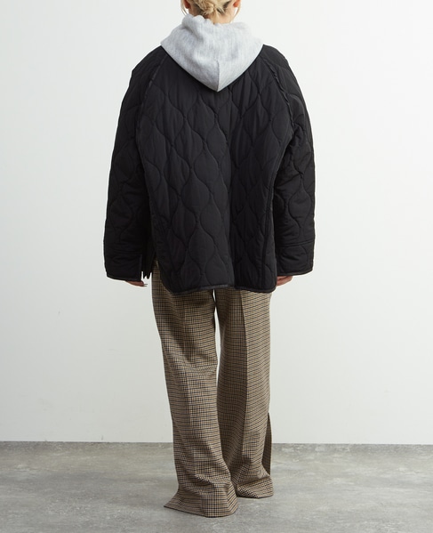 【A_/エース】≪撥水加工≫ナイロンタフタキルティングブルゾン 詳細画像 ブラック 7