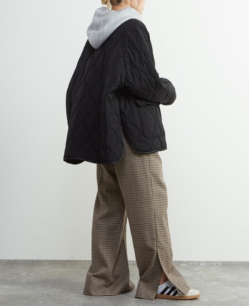 【A_/エース】≪撥水加工≫ナイロンタフタキルティングブルゾン 詳細画像 ブラック 8