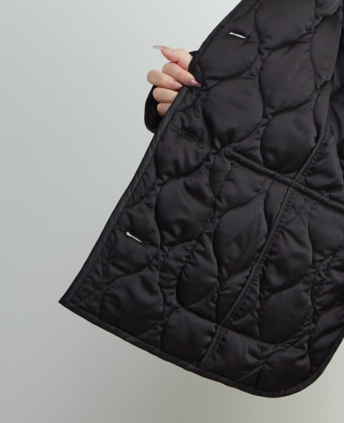 【A_/エース】≪撥水加工≫ナイロンタフタキルティングブルゾン 詳細画像 ブラック 9