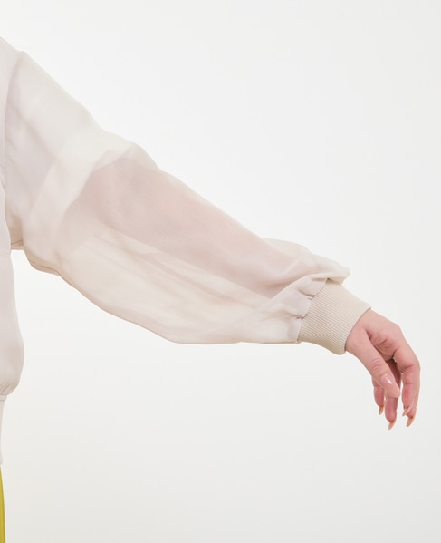 《定番》シアーブルゾン 詳細画像 グレイッシュベージュ 10