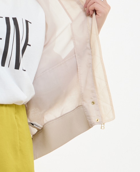 《定番》シアーブルゾン 詳細画像 グレイッシュベージュ 13