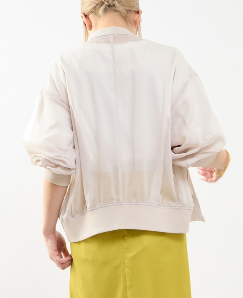 《定番》シアーブルゾン 詳細画像 グレイッシュベージュ 3