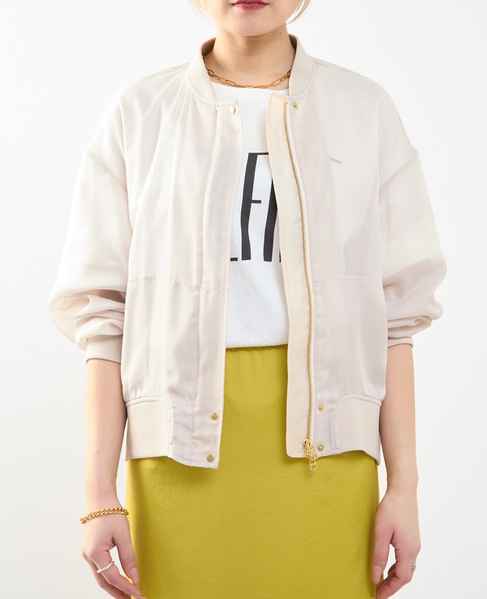 《定番》シアーブルゾン 詳細画像 グレイッシュベージュ 8