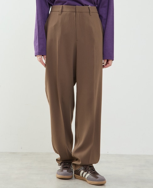 テーパードパンツ 詳細画像 ブラウン 1