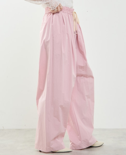 【A_/エース】タックギャザーパンツ 詳細画像 ピンク 2