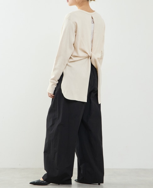 【A_/エース】タックギャザーパンツ 詳細画像 ブラック 6