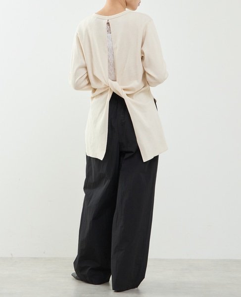 【A_/エース】タックギャザーパンツ 詳細画像 ブラック 7