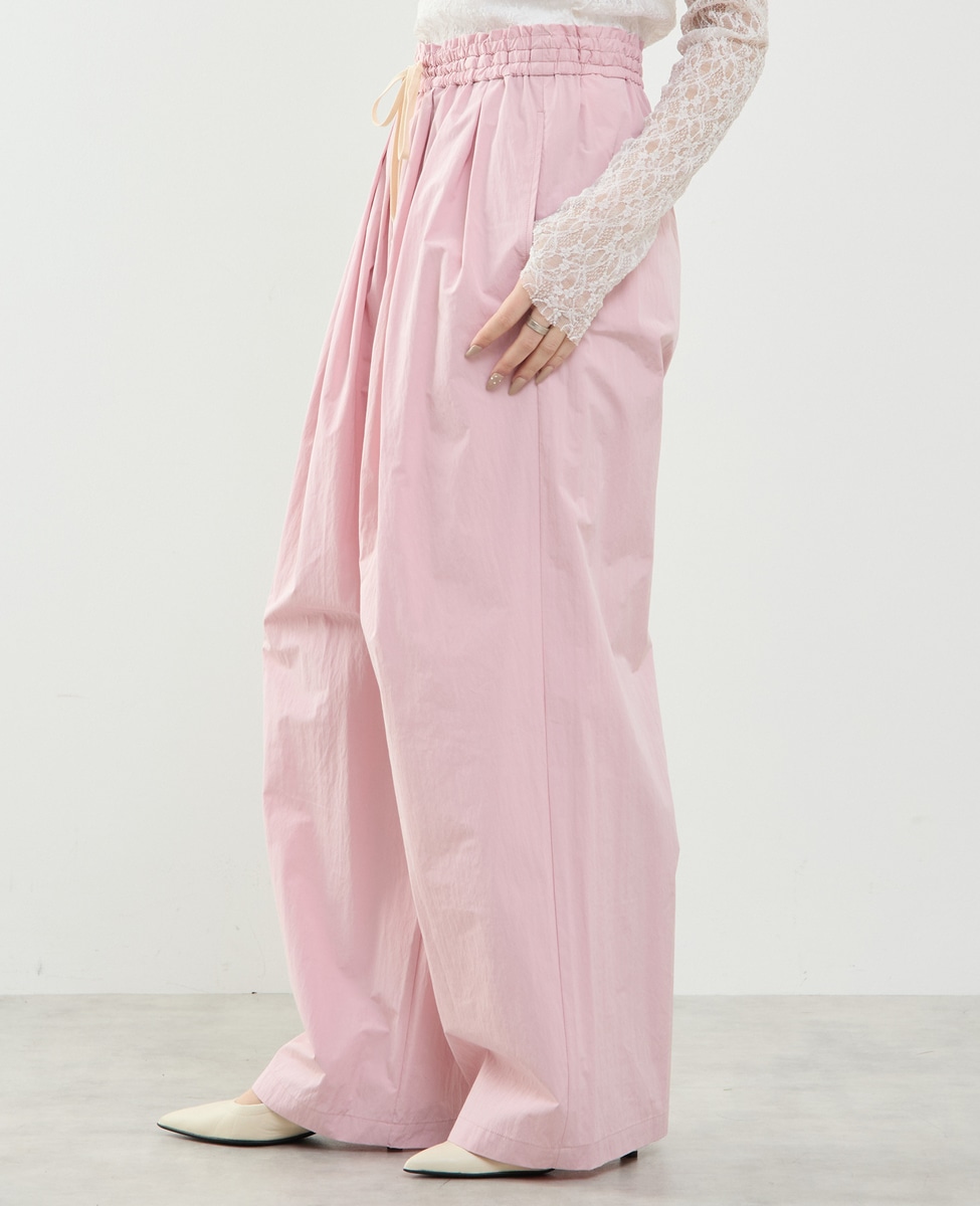 アルチビオ　コーラルピンク レディースパンツ aのロゴ付き アルチビオ コーラルピンク レディースパンツ aのロゴ付き アルチビオ