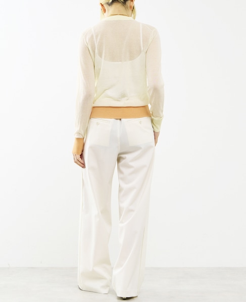 【A_/エース】≪防しわ・速乾≫サイドラインパンツ 詳細画像 ホワイト 7