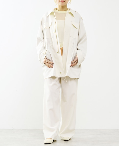 【A_/エース】≪防しわ・速乾≫サイドラインパンツ 詳細画像 ホワイト 8