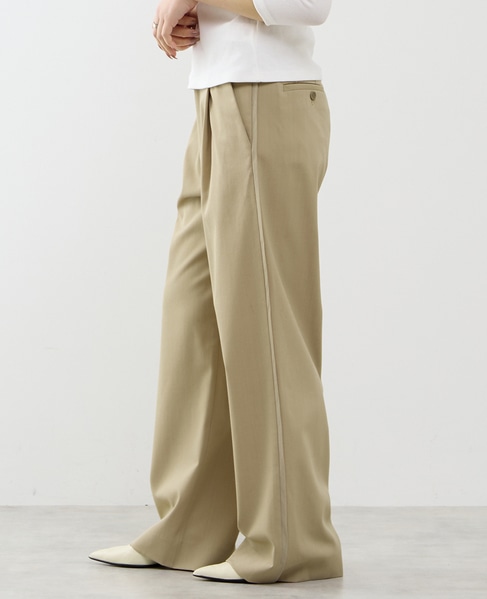 【A_/エース】≪防しわ・速乾≫サイドラインパンツ 詳細画像 キャメル 2